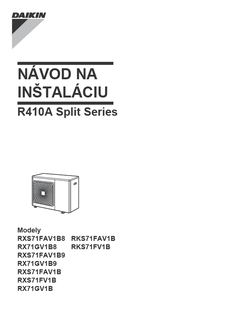 RXS-F_RXS-F8_RX-GV_RX-GVB_RKS-F_3PSK188780-2R_Installation manuals_Slovakian download